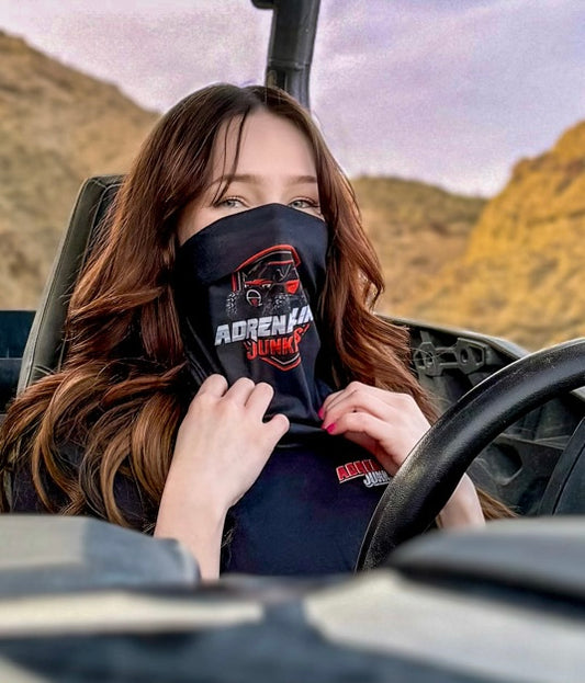 Black Adrenaline Junkies Gaiter Dust Mask